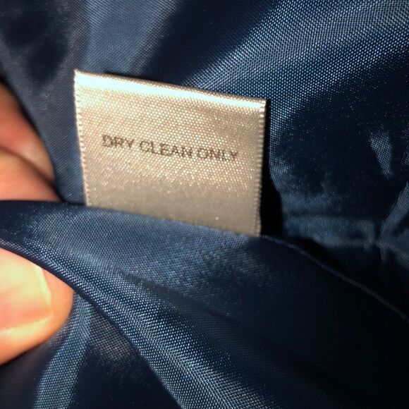 XXL Two Button Front Collared Teal Pea Coat - Picture 10 of 10